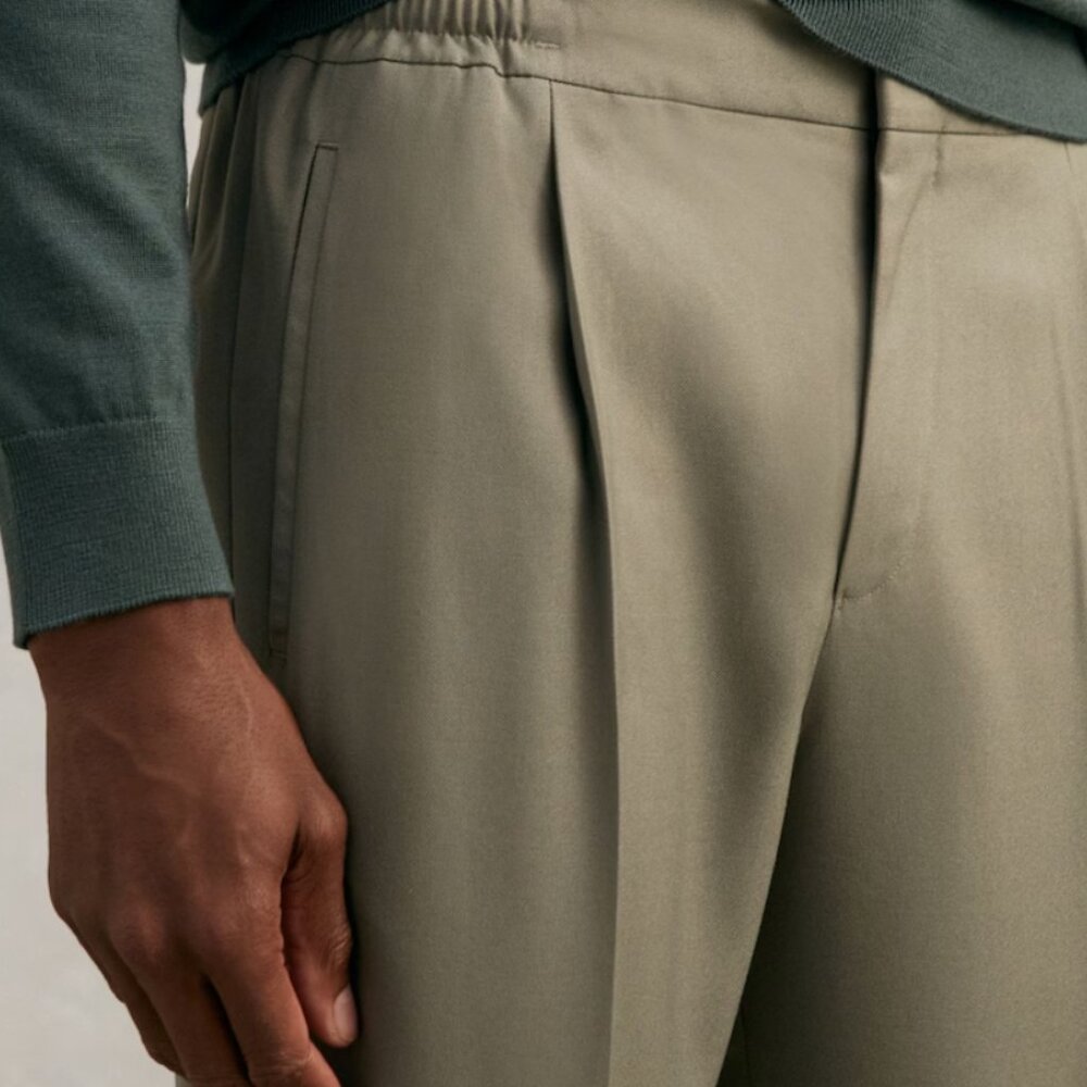 Reiss Olive Green Dress Pants - Picture 2 of 12
